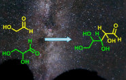 Reacciones químicas que podrían haber originado los primeros azúcares en el Universo